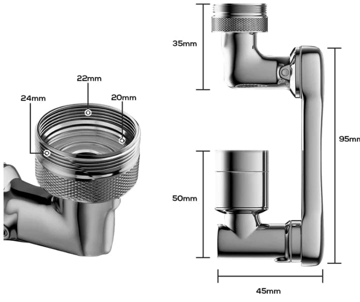 GRIFO UNIVERSAL 1080º FINCIO™ (OFERTA 2X1)