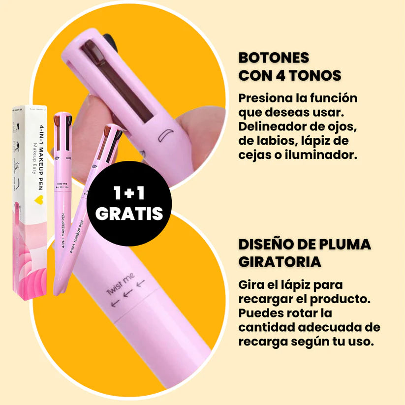 Lápiz de maquillaje 4 en 1 Oferta 1+1 De Regalo