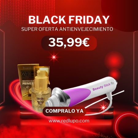 ¡OFERTA BLACK FRIDAY 🎁! Beauty Stick Pro Dispositivo antienvejecimiento piel + Serum 24k Gold Colágeno