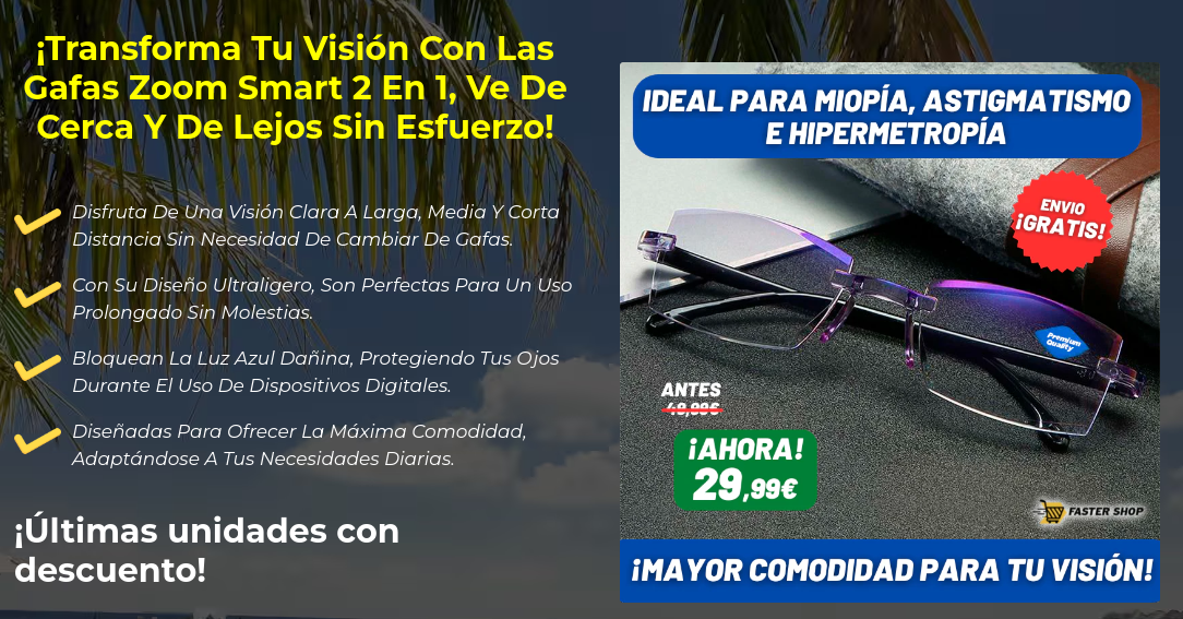 Gafas de presbicia sin montura anti luz azul hombres y mujeres.