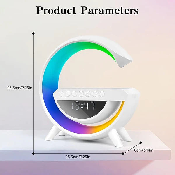 ALTAVOZ INTELIGENTE FTX CON RELOJ NOCTURNO TRES EN UNO.